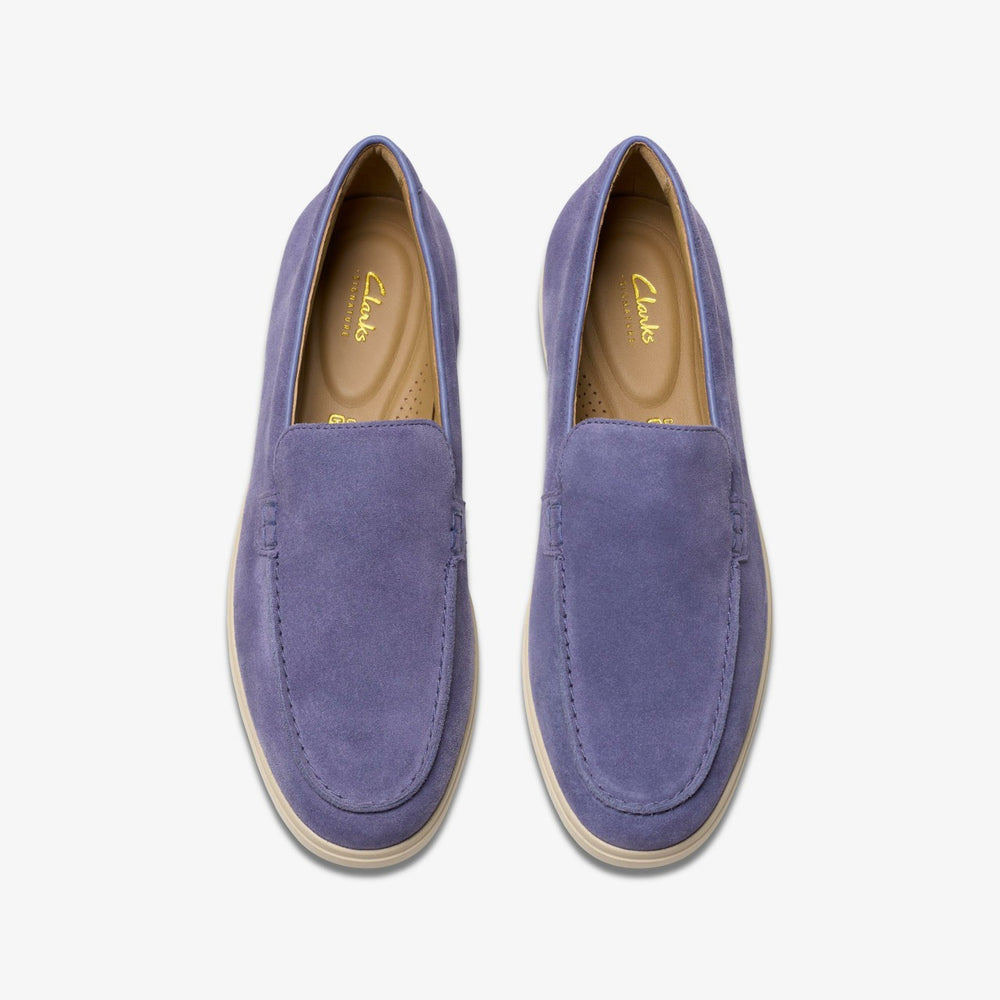 Torford Easy Dusk Blue Suede | Clarks
