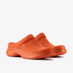 Martine Rose Clog 2 Womens Orange Textile | Clarks