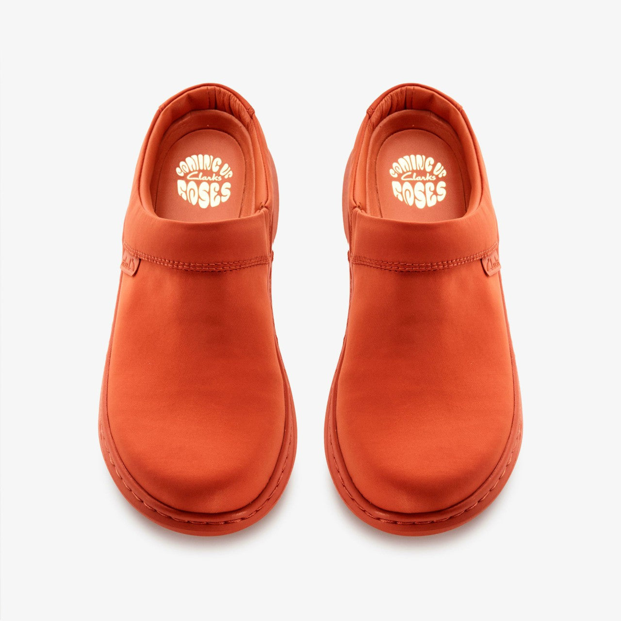 Martine Rose Clog 2 Womens Orange Textile | Clarks