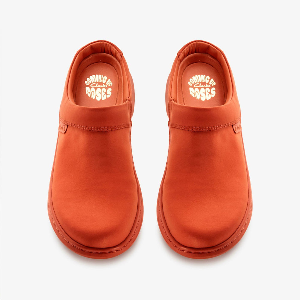 Martine Rose Clog 2 Womens Orange Textile | Clarks