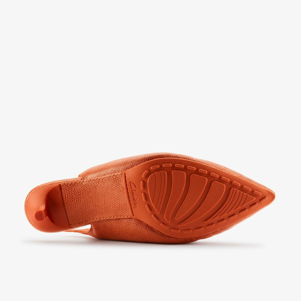 Martine Rose Sling 1 Womens Orange Interest Leather | Clarks For Sale