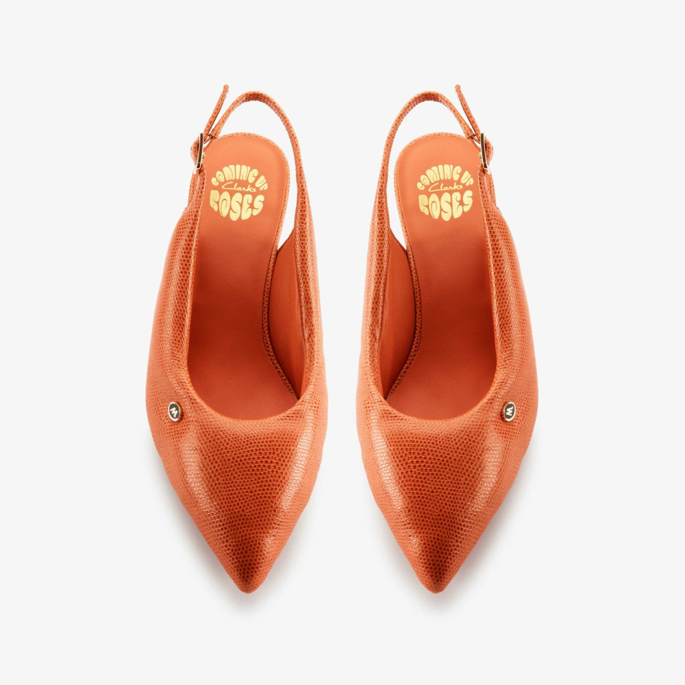 Martine Rose Sling 1 Womens Orange Interest Leather | Clarks For Sale