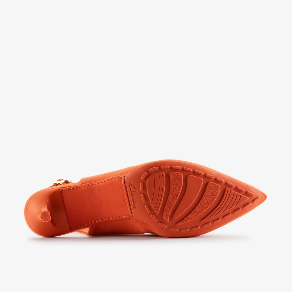 Martine Rose Sling 2 Womens Orange Textile | Clarks Onsale
