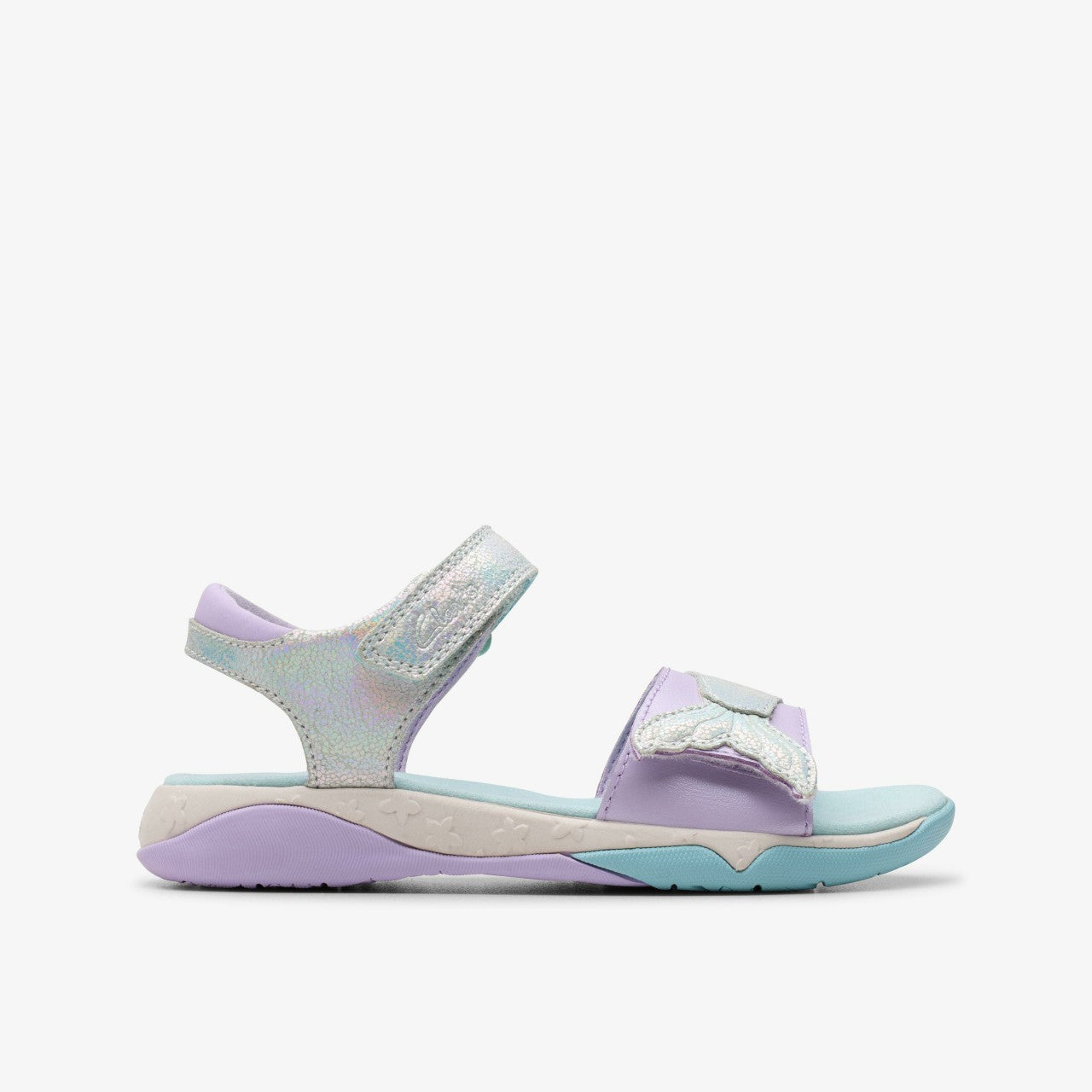 Osian Spark Kid Purple Metallic | Clarks For Sale