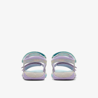 Osian Spark Kid Purple Metallic | Clarks For Sale