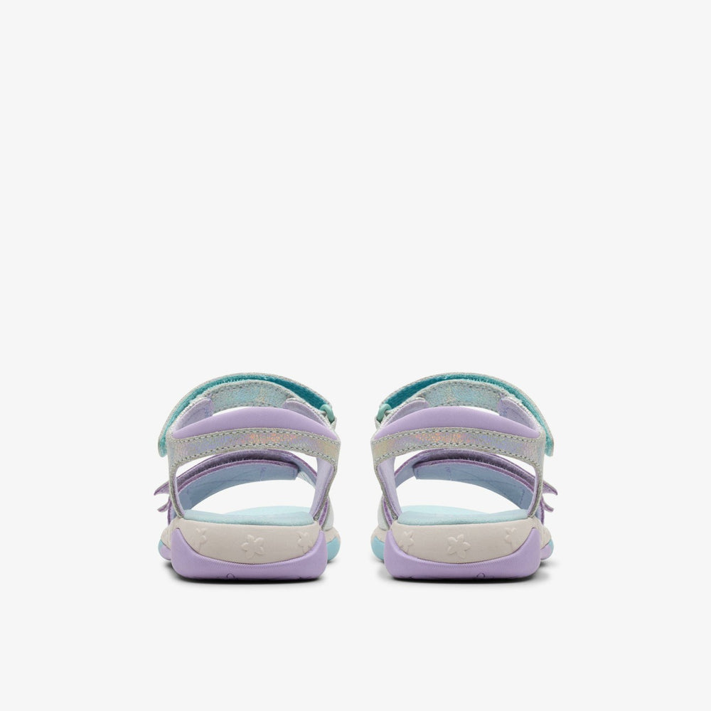 Osian Spark Kid Purple Metallic | Clarks For Sale