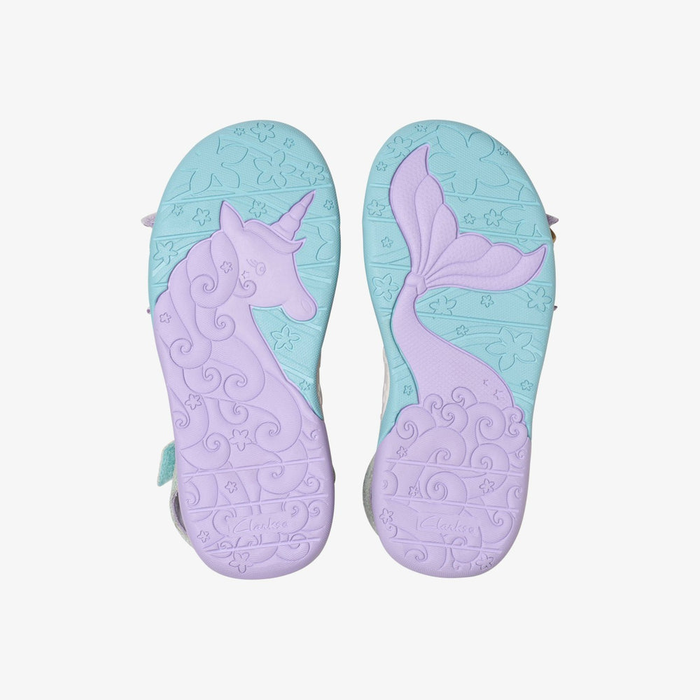Osian Spark Kid Purple Metallic | Clarks For Sale