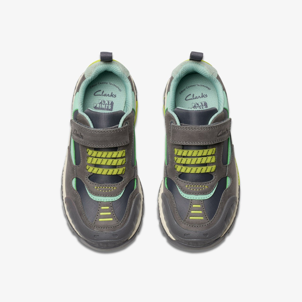 Steggy 2 Park Kid Grey/Green | Clarks Onsale