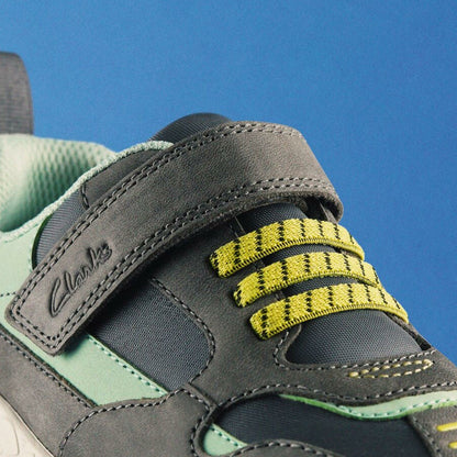 Steggy 2 Park Kid Grey/Green | Clarks Onsale