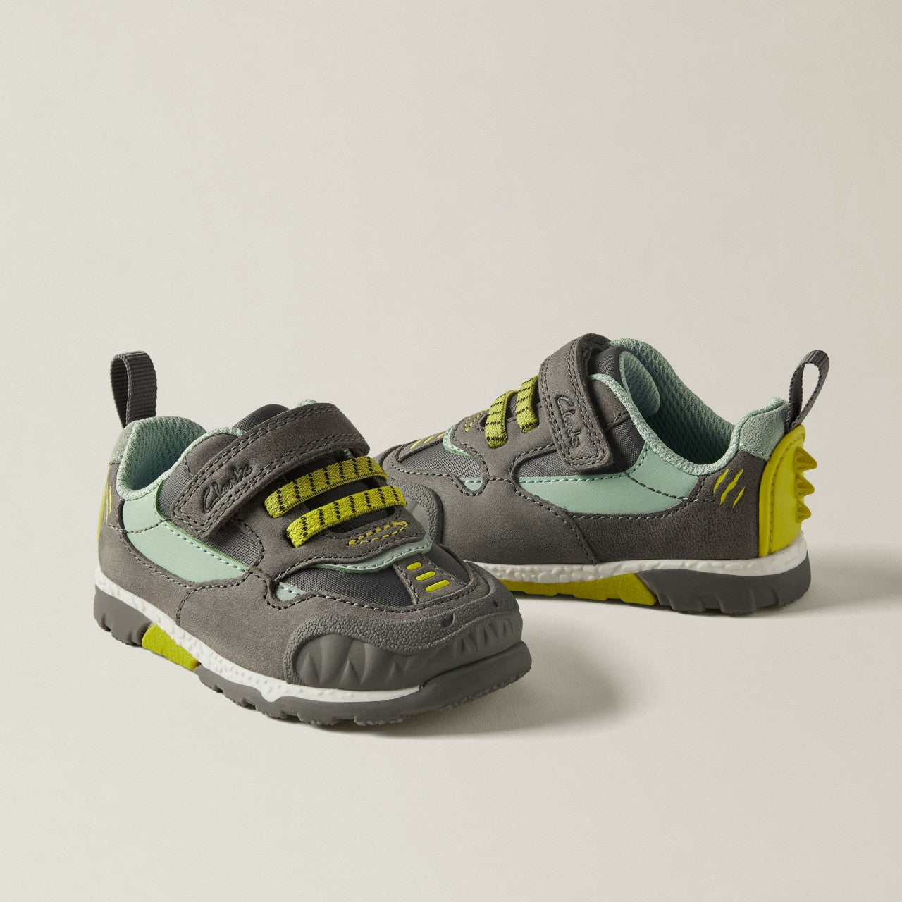 Steggy 2 Park Toddler Grey/Green | Clarks Sale