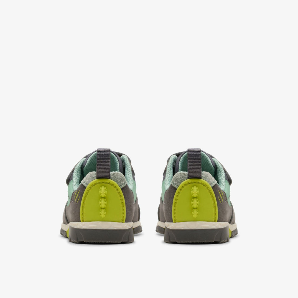 Steggy 2 Park Toddler Grey/Green | Clarks Sale