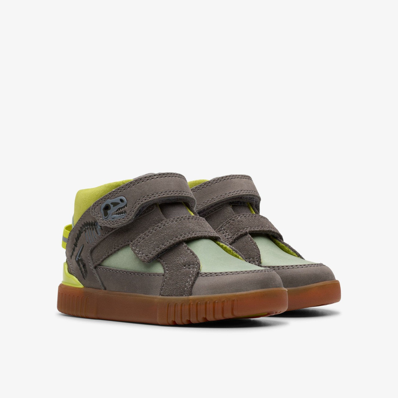 Oslo Play Toddler Grey/Green | Clarks Onsale