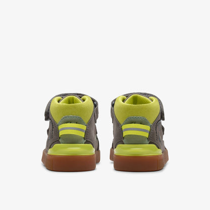 Oslo Play Toddler Grey/Green | Clarks Onsale
