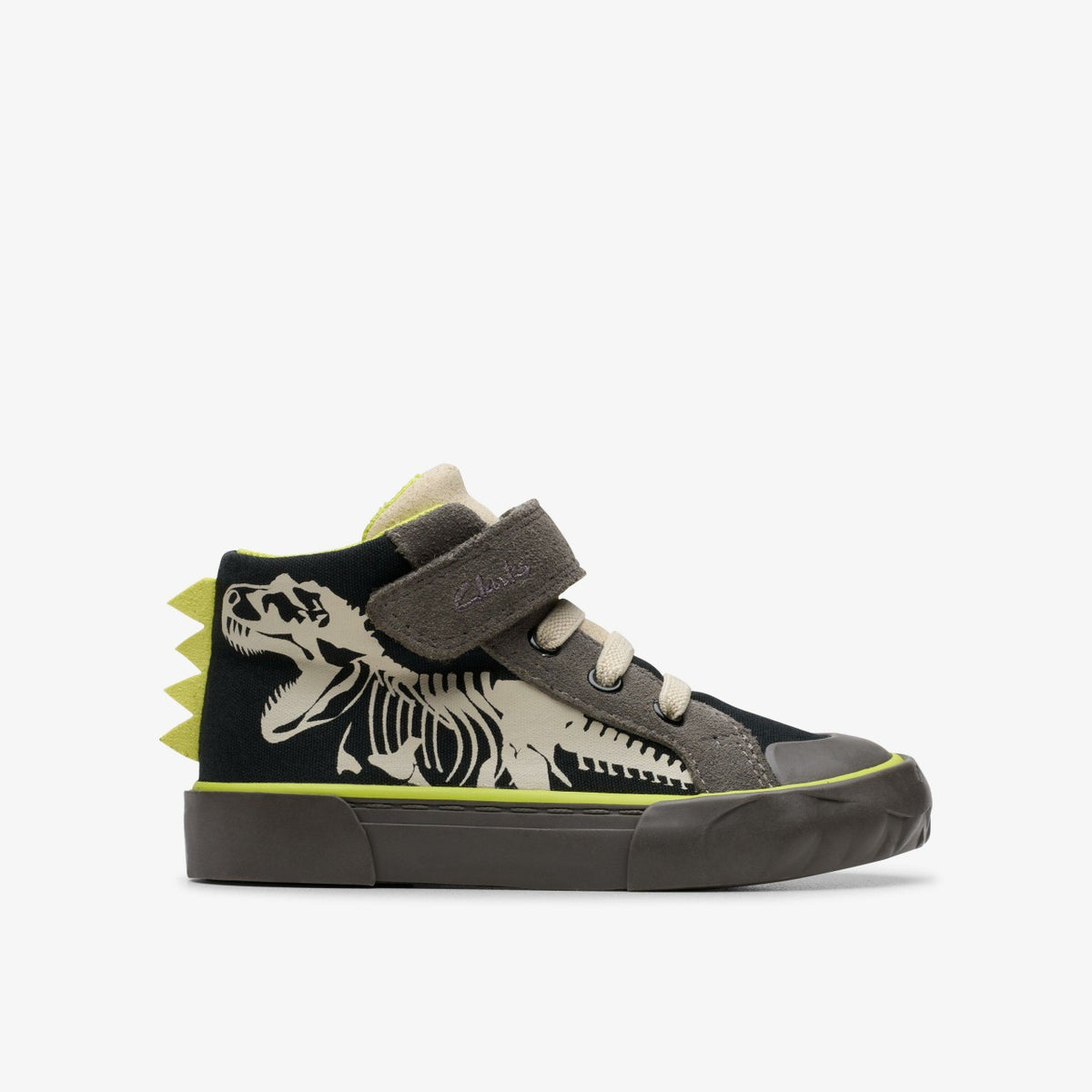 Foxing Rex Hi Toddler Black Canvas | Clarks Sale