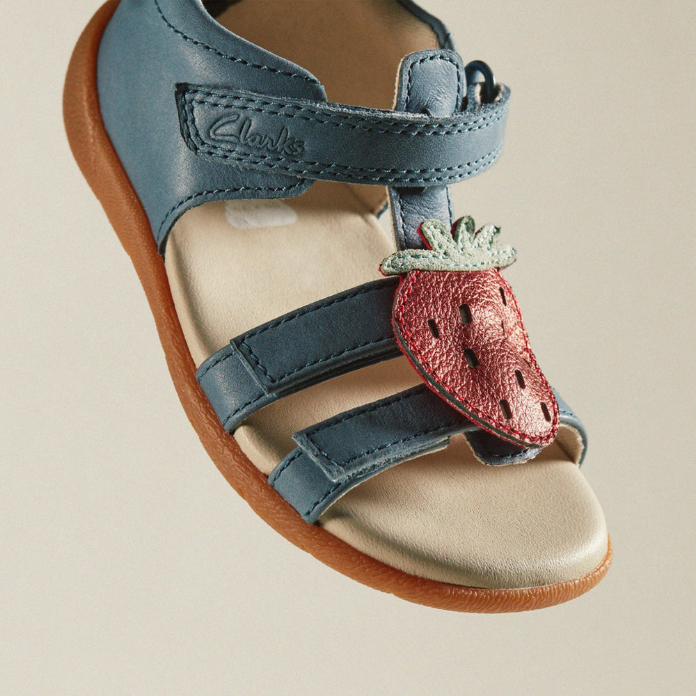 Zora Berry Toddler Blue | Clarks For Sale