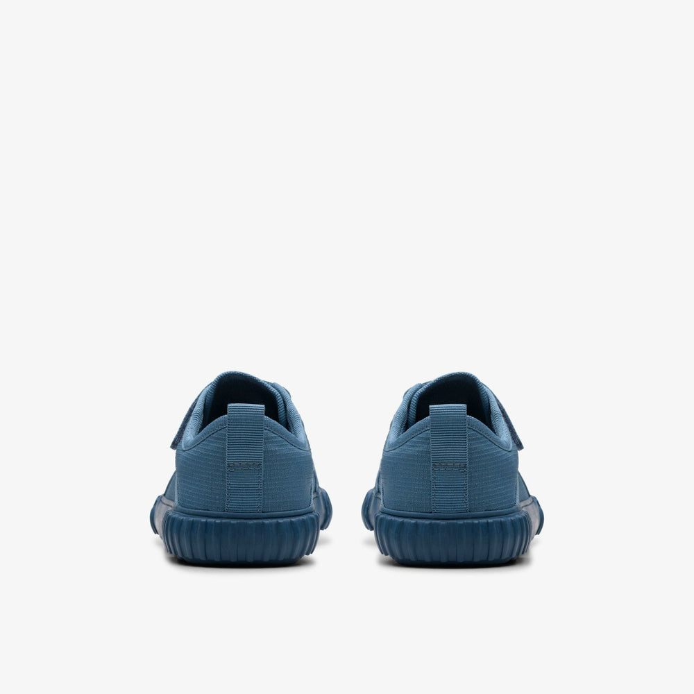Foxing Stitch Kid Blue Fabric | Clarks Sale