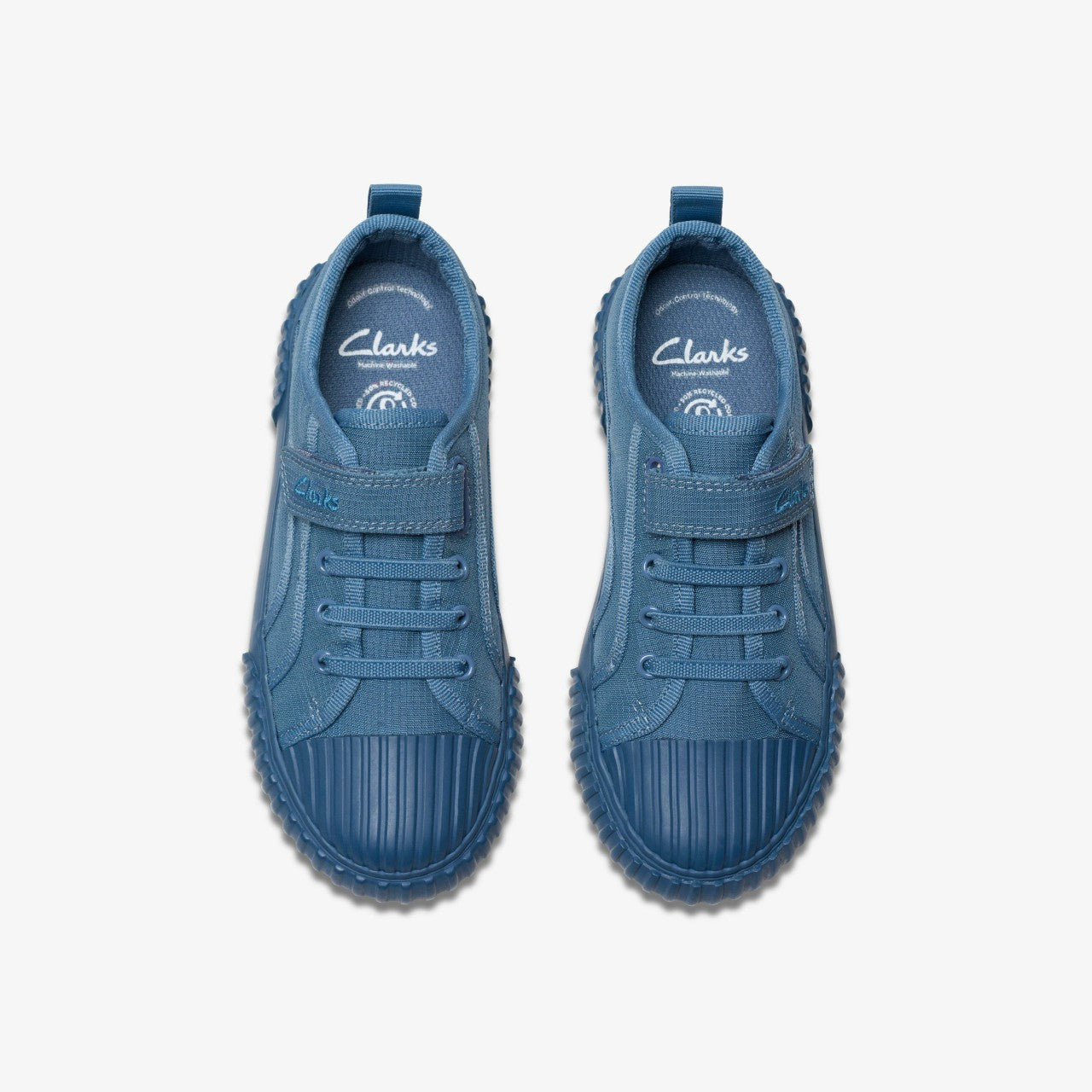 Foxing Stitch Kid Blue Fabric | Clarks Sale