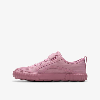Foxing Stitch Kid Pink Fabric | Clarks Sale