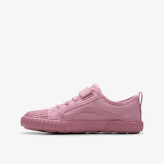 Foxing Stitch Kid Pink Fabric | Clarks Sale