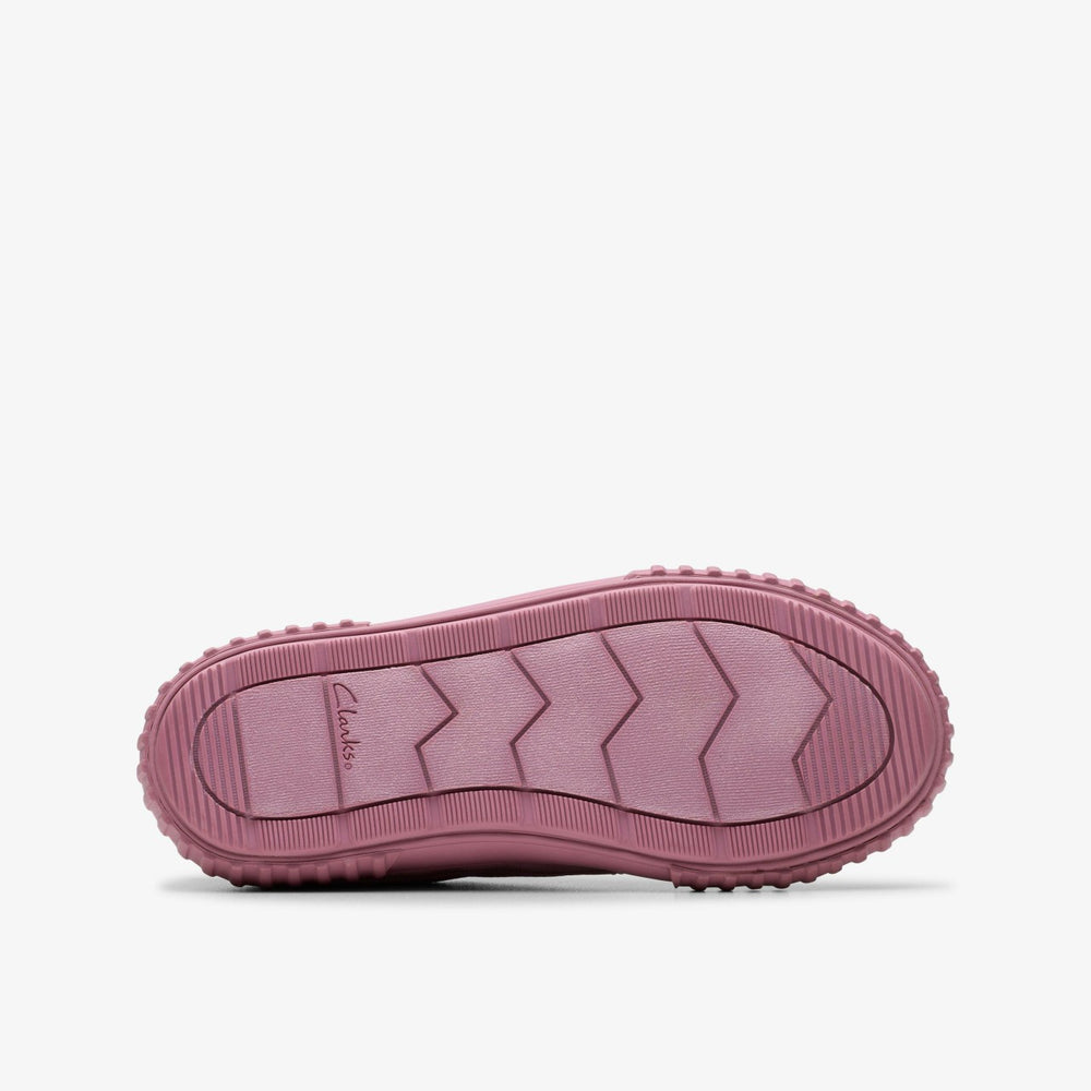 Foxing Stitch Kid Pink Fabric | Clarks Sale