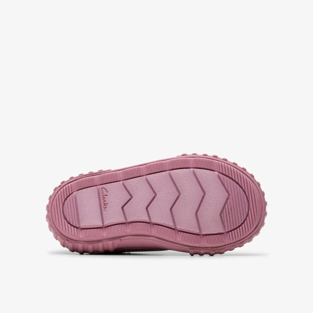Foxing Stitch Toddler Pink Fabric | Clarks For Sale