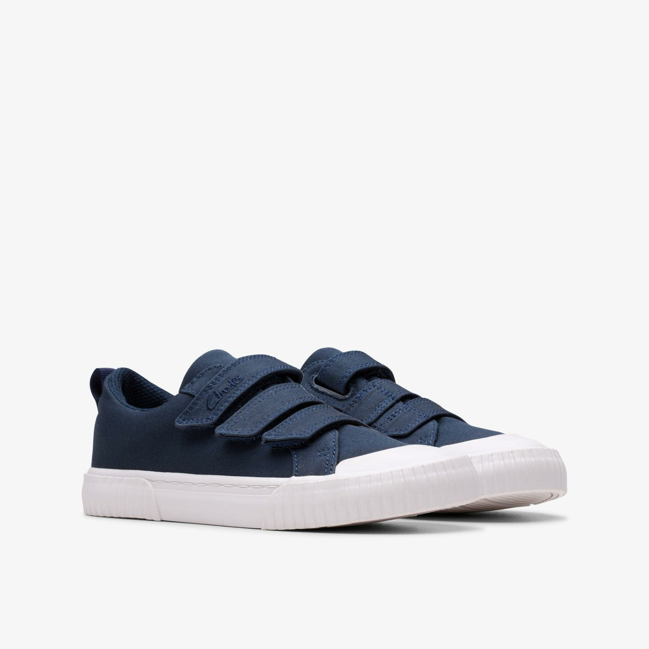 Foxing Vibe Kid Navy Canvas | Clarks