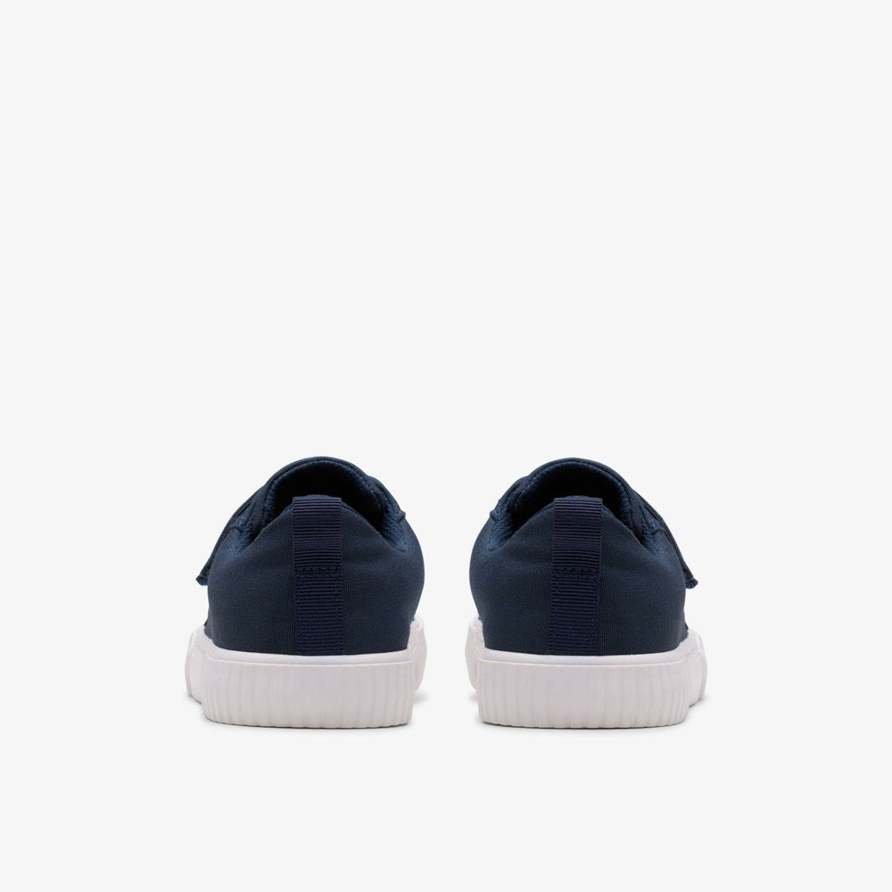 Foxing Vibe Kid Navy Canvas | Clarks