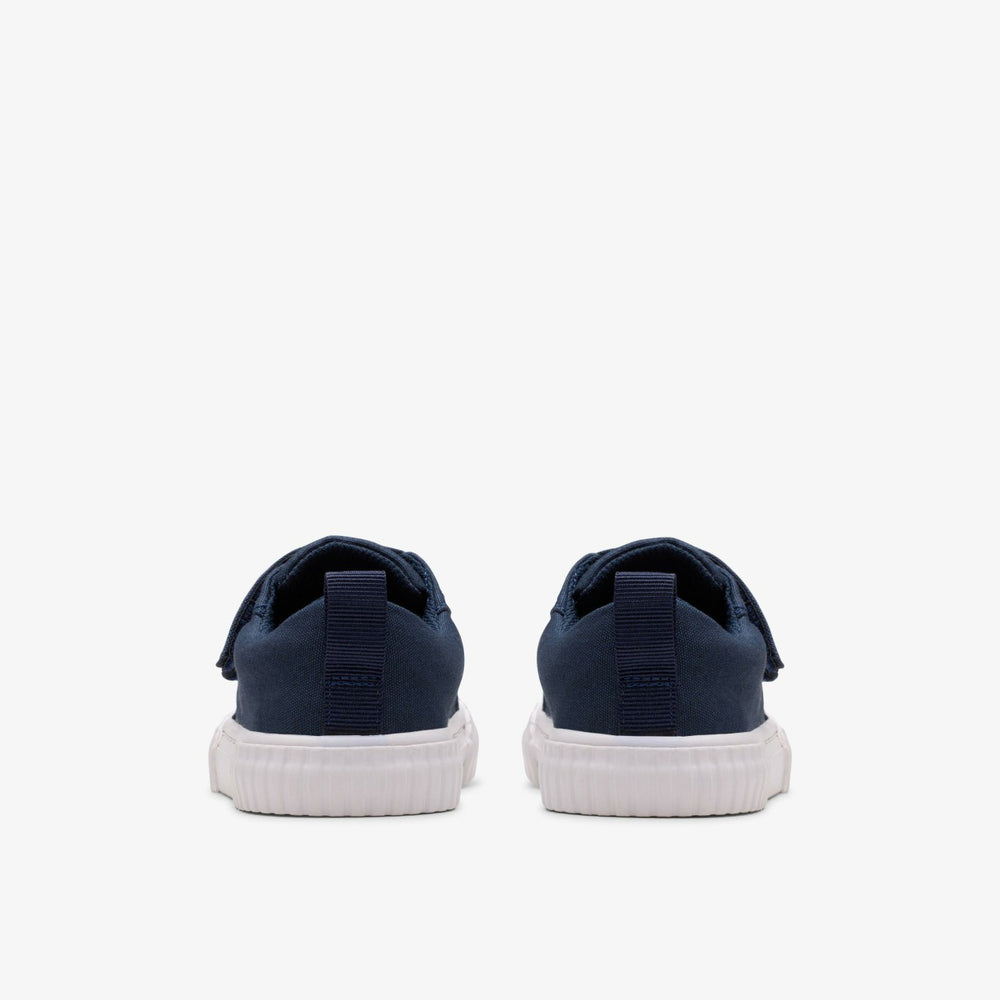 Foxing Vibe Toddler Navy Canvas | Clarks