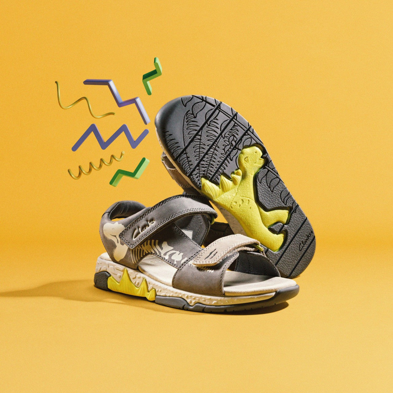 Spiney Tail Kid Grey | Clarks Discount