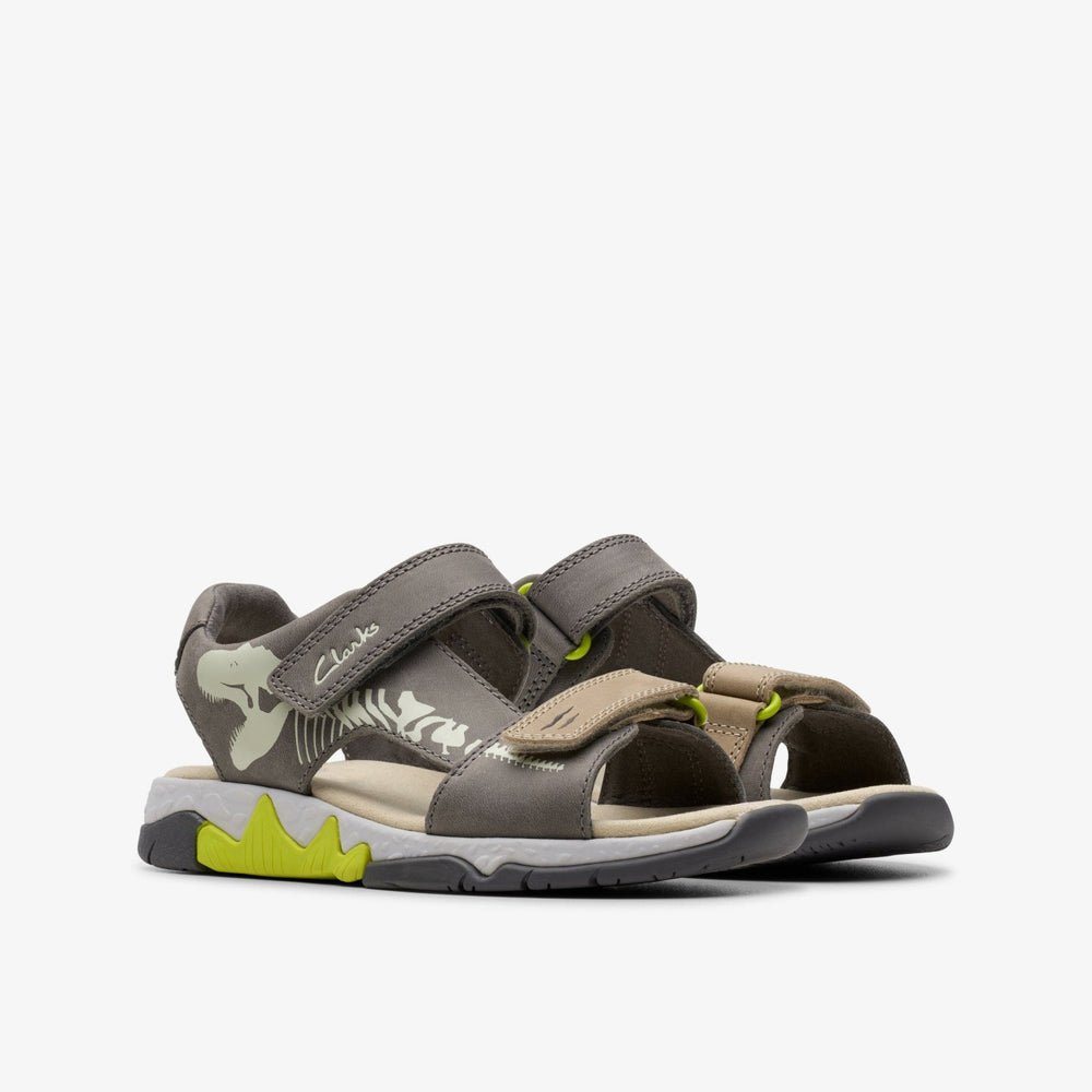 Spiney Tail Kid Grey | Clarks Discount