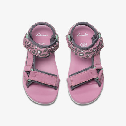 Peak Web Kid Pink/Print | Clarks Sale