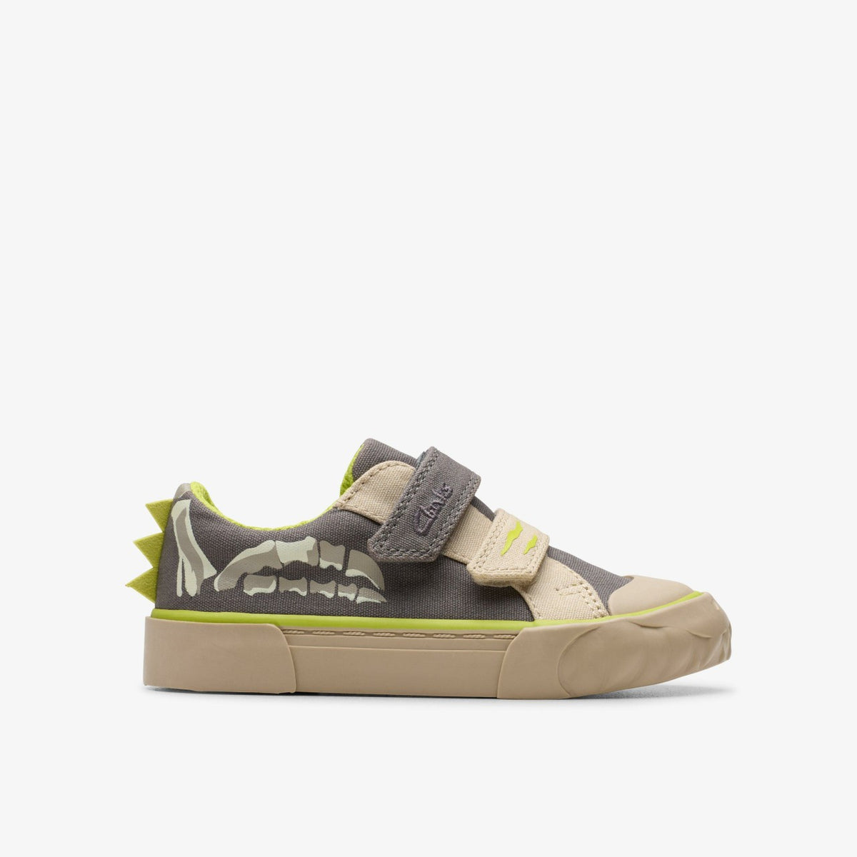Foxing Stomp Toddler Grey Canvas | Clarks Onsale