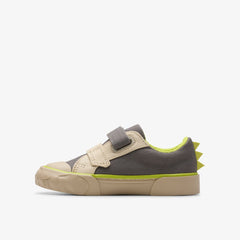 Foxing Stomp Toddler Grey Canvas | Clarks Onsale