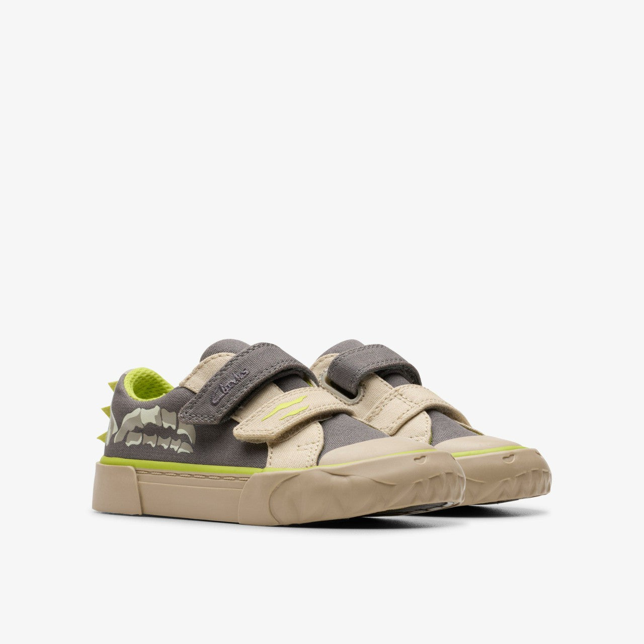 Foxing Stomp Toddler Grey Canvas | Clarks Onsale