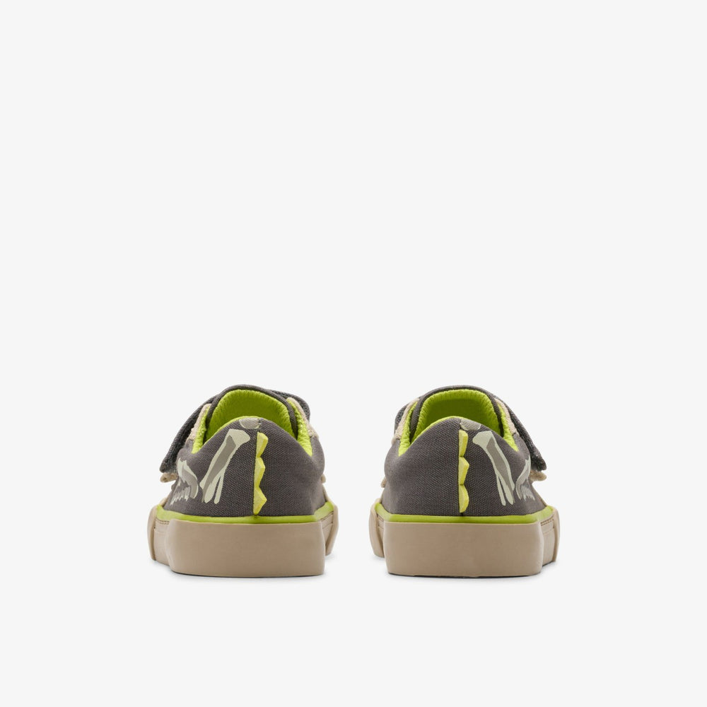 Foxing Stomp Toddler Grey Canvas | Clarks Onsale