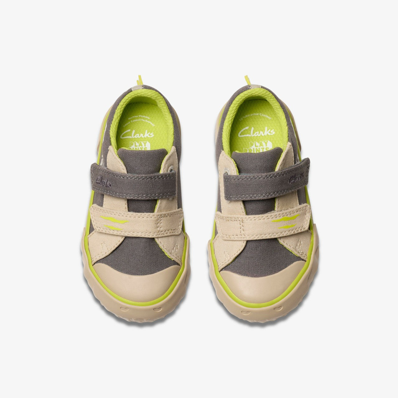 Foxing Stomp Toddler Grey Canvas | Clarks Onsale