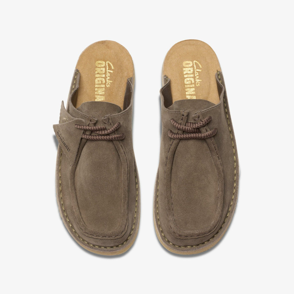 Desert Nomad Mule Grey/Sage | Clarks For Sale