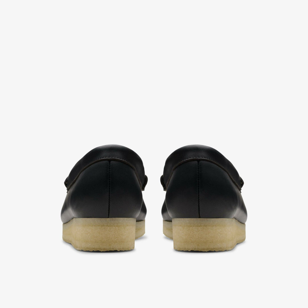 Wallabee Loafer HBIT Black/White Leather | Clarks For Sale
