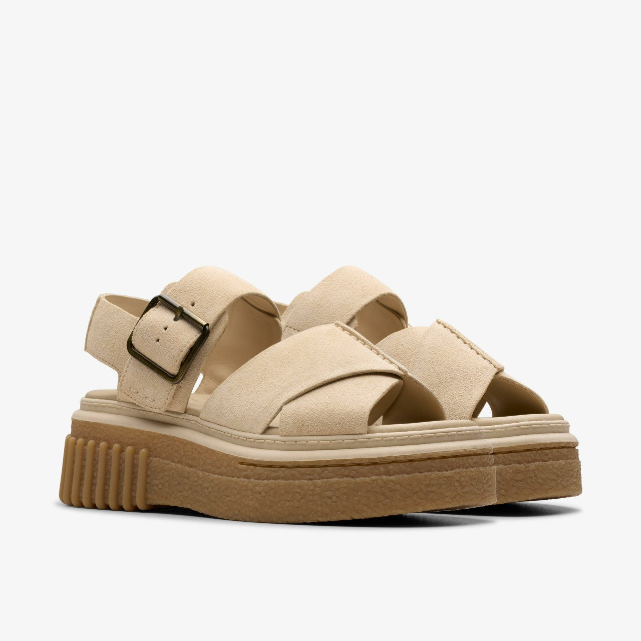 Evamar Wish Ecru Suede | Clarks Discount