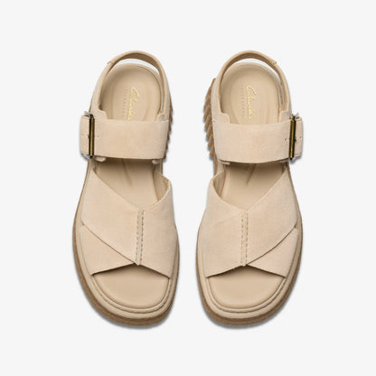 Evamar Wish Ecru Suede | Clarks Discount