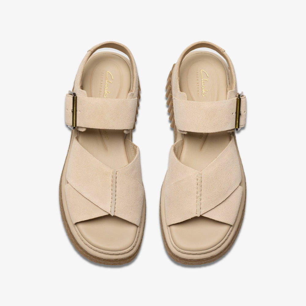 Evamar Wish Ecru Suede | Clarks Discount