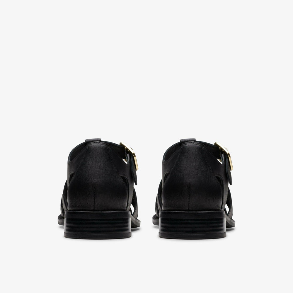 Hana Sun Black Leather | Clarks For Sale