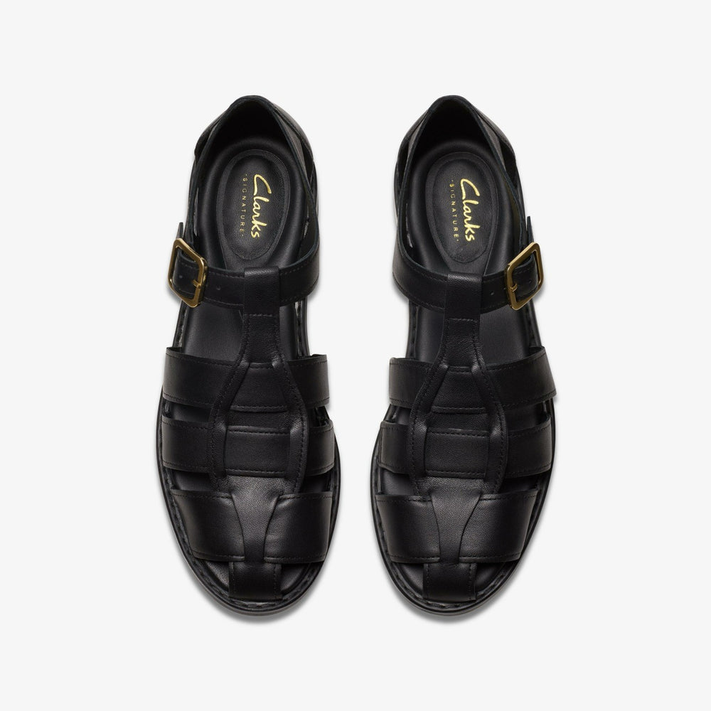 Hana Sun Black Leather | Clarks For Sale