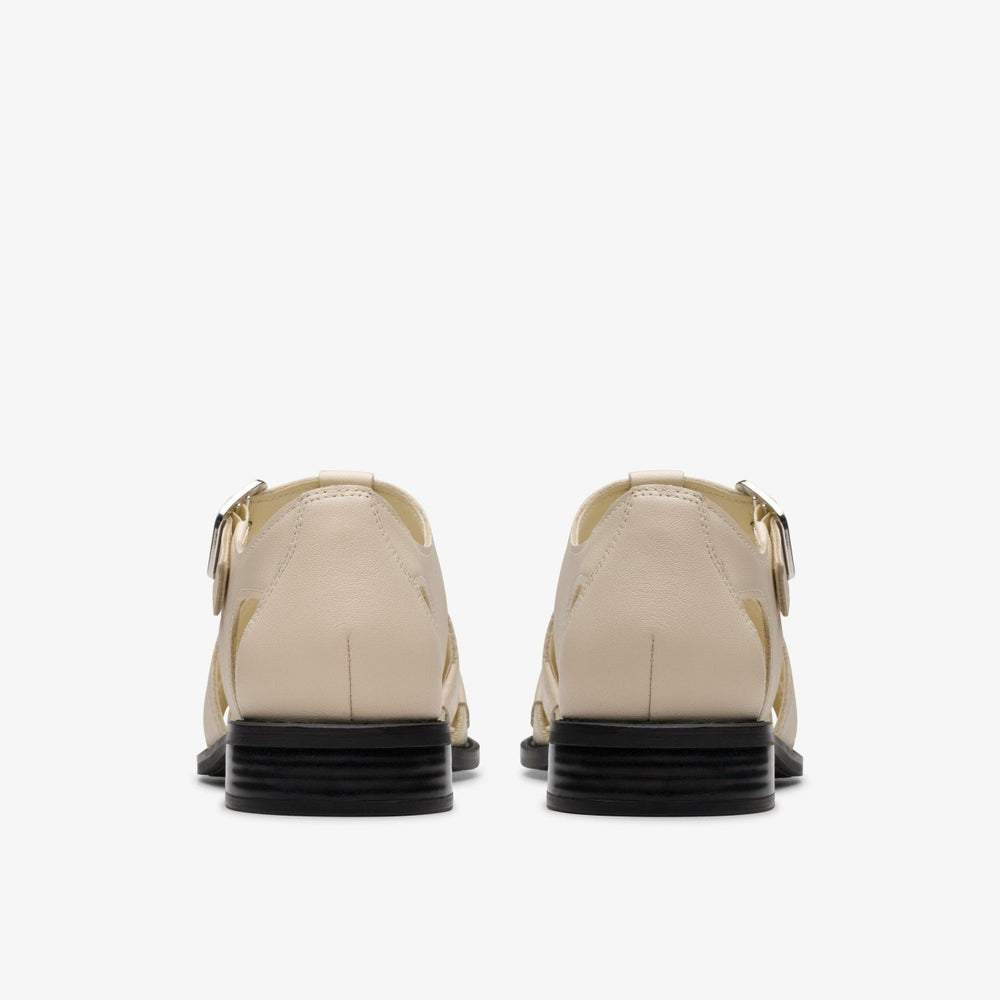 Hana Sun Off White Leather | Clarks US