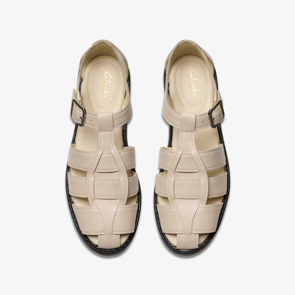 Hana Sun Off White Leather | Clarks US