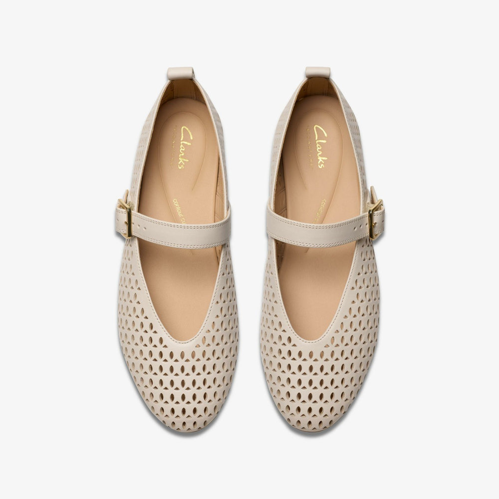 Fawna Jane Cream Leather | Clarks Sale