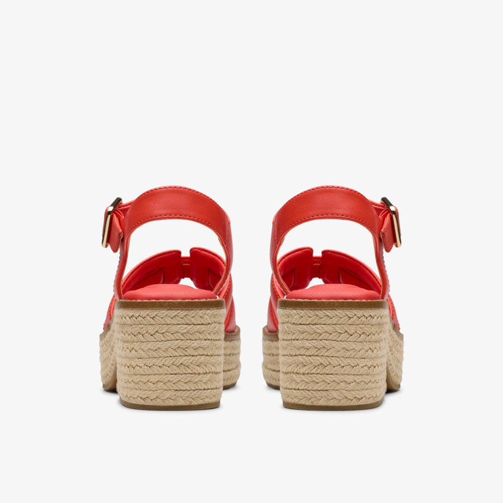Coledale Strap Bright Red Leather | Clarks Sale