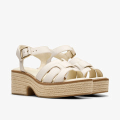Coledale Strap Cream Leather | Clarks For Sale