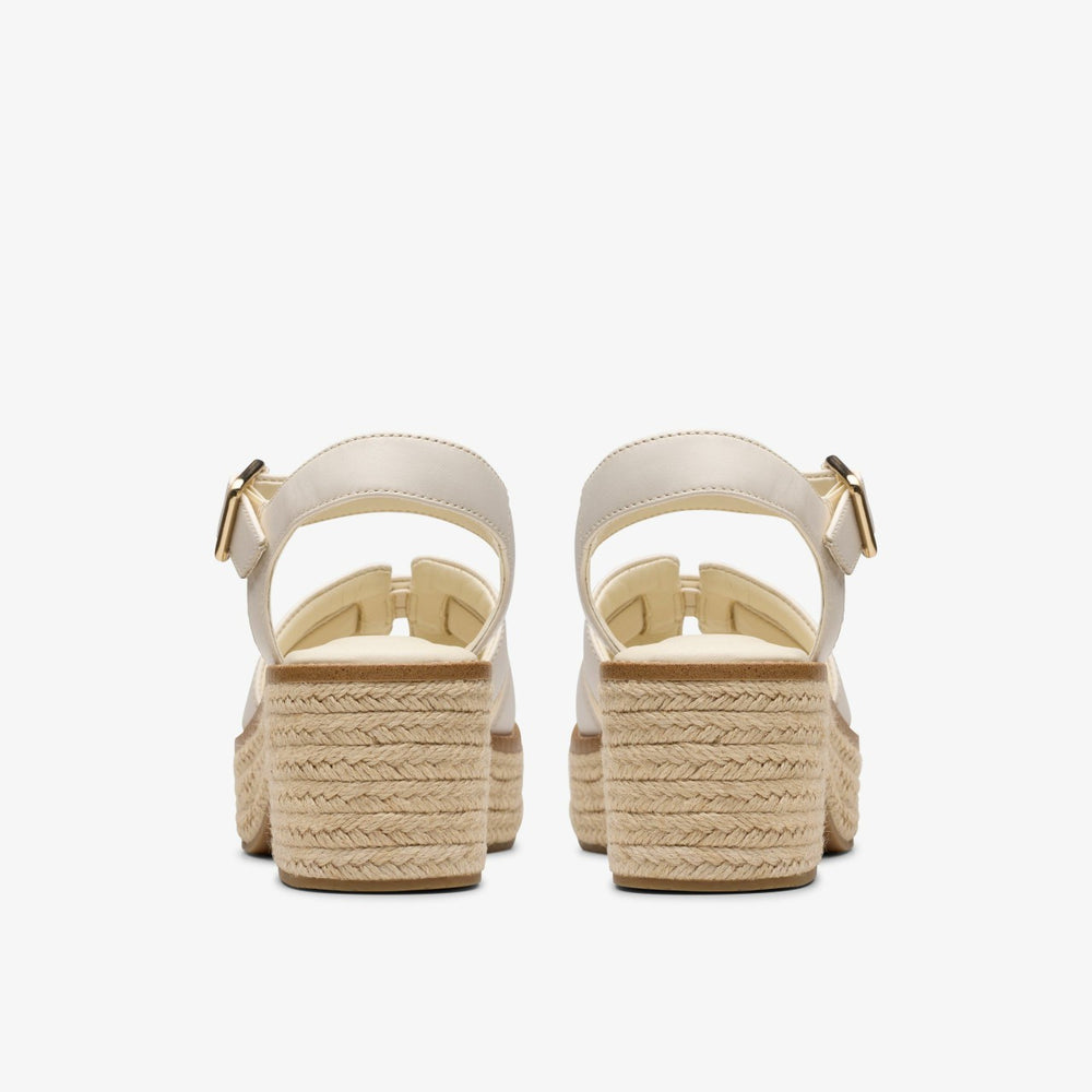 Coledale Strap Cream Leather | Clarks For Sale