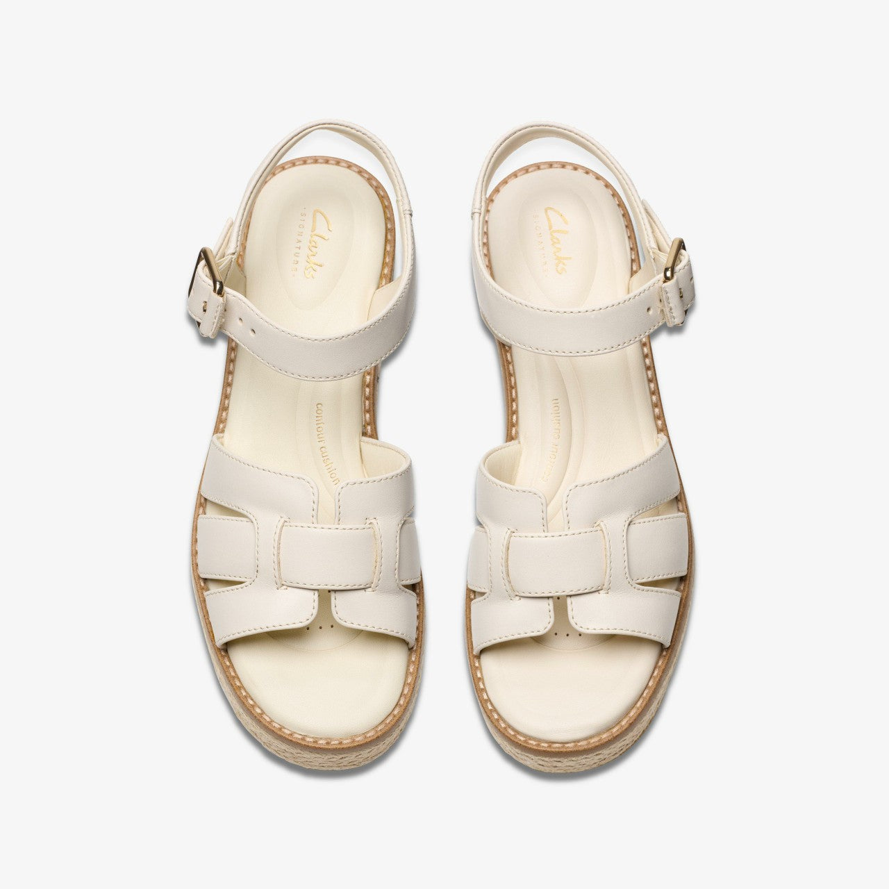 Coledale Strap Cream Leather | Clarks For Sale